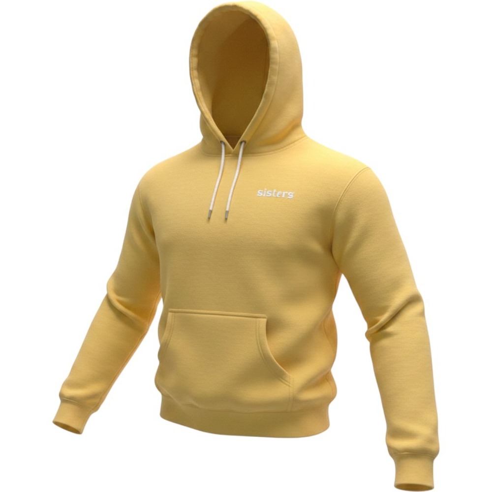 James Charles Sisters Hoodie Yellow Graphic Logo Sweatshirt Medium